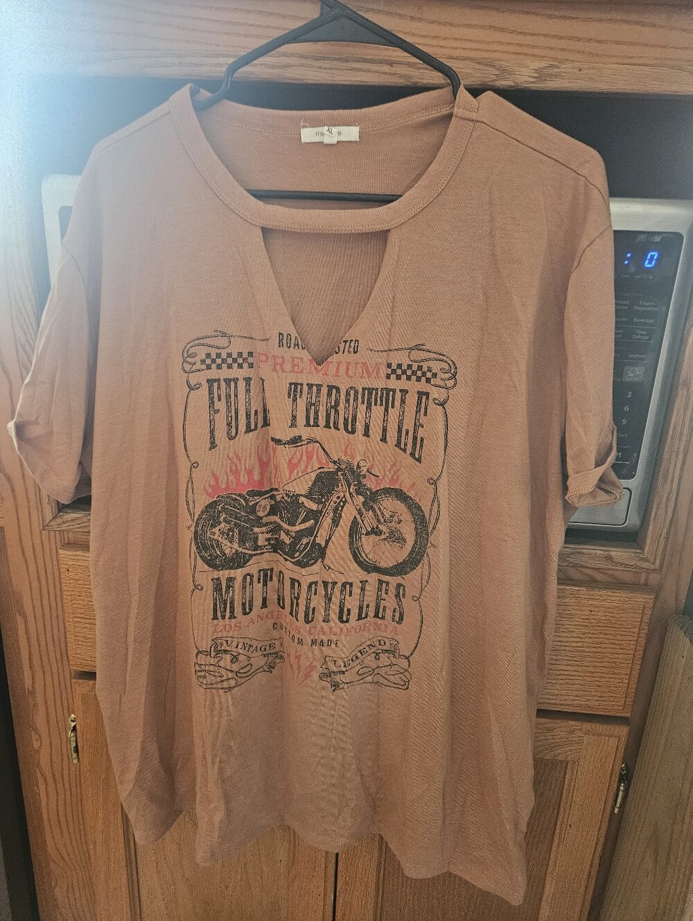 Maurices Rust Brown Graphic Short Sleeve Tee